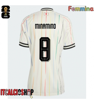 Giappone Takumi Minamino #8 Seconda Maglia Femmina Mondiali 2026 Manica Corta